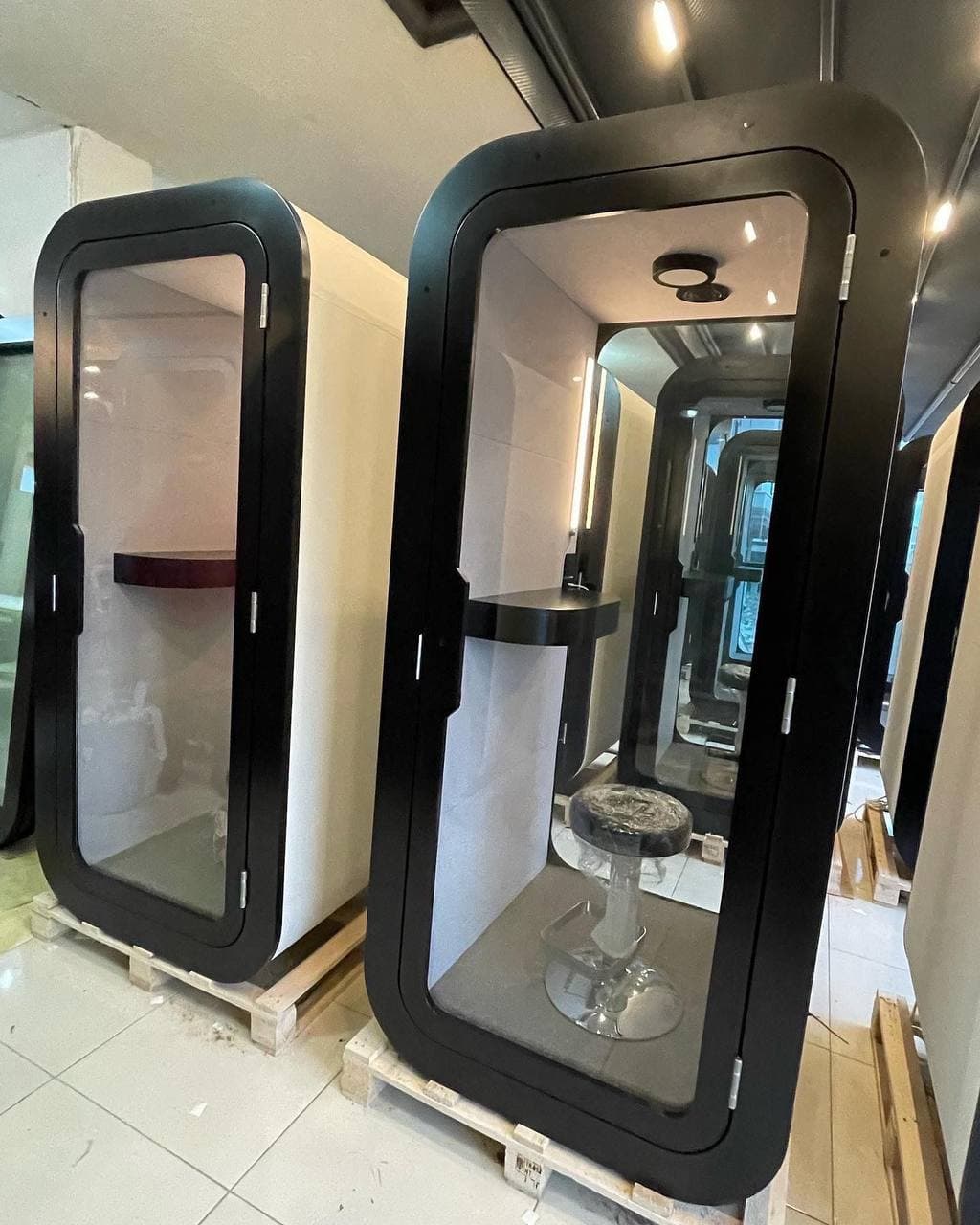 Real QAkustik installation photographed after completed fit-out