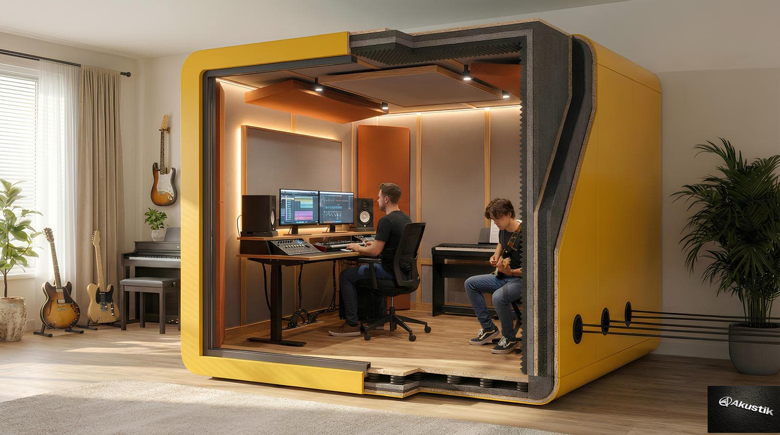 Harmony production and lesson studio cabin