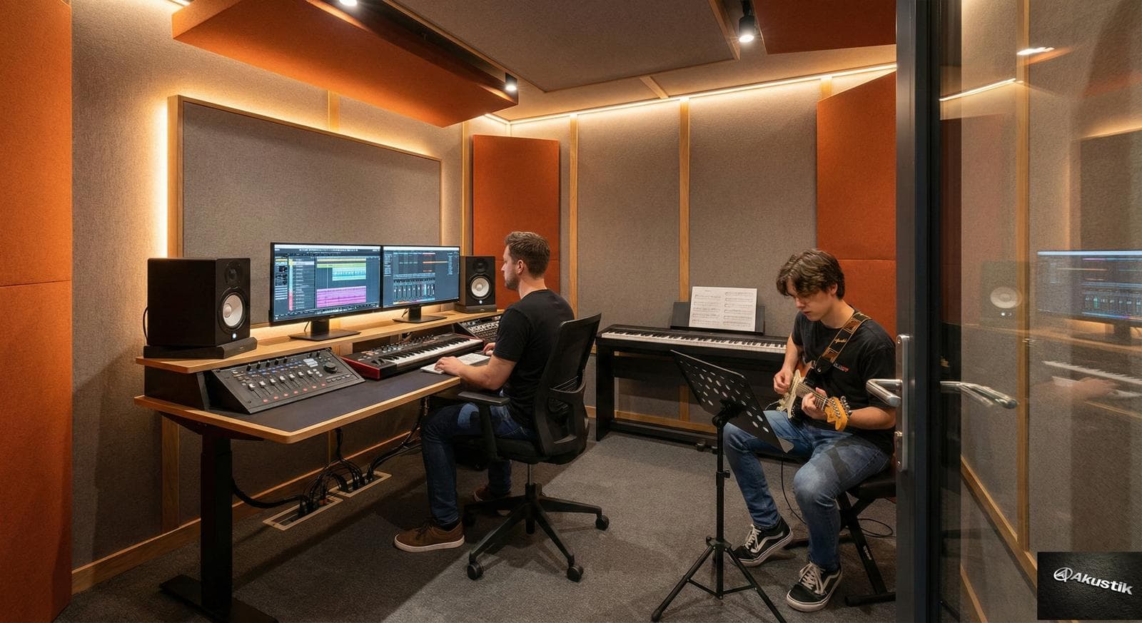 Q Pod Harmony acoustic studio cabin interior view